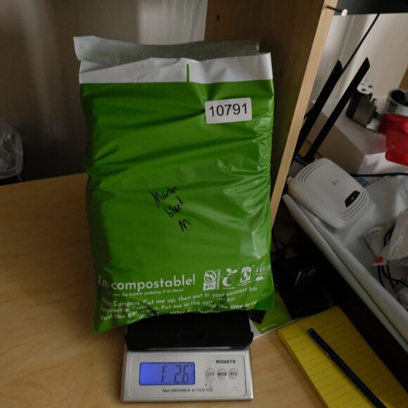 Marine Layer Sweatpants Mens Medium Black Slim Fit Heavyweight Cotton Drawstring - Picture 12 of 12